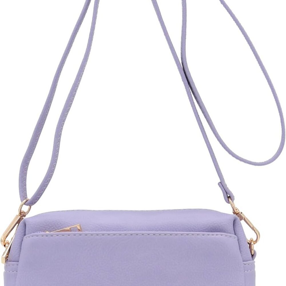 Triple Zip Small Crossbody Bag
